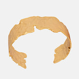 Hammered  Finished And Gold Plated Bracelet