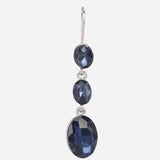 Champagne Cubic Zirconia Drop Earrings