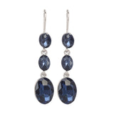 Champagne Cubic Zirconia Drop Earrings