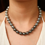 Black & White Ombre Pearl Necklace
