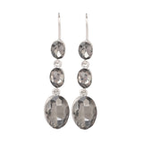 Champagne Cubic Zirconia Drop Earrings