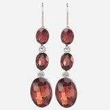Champagne Cubic Zirconia Drop Earrings