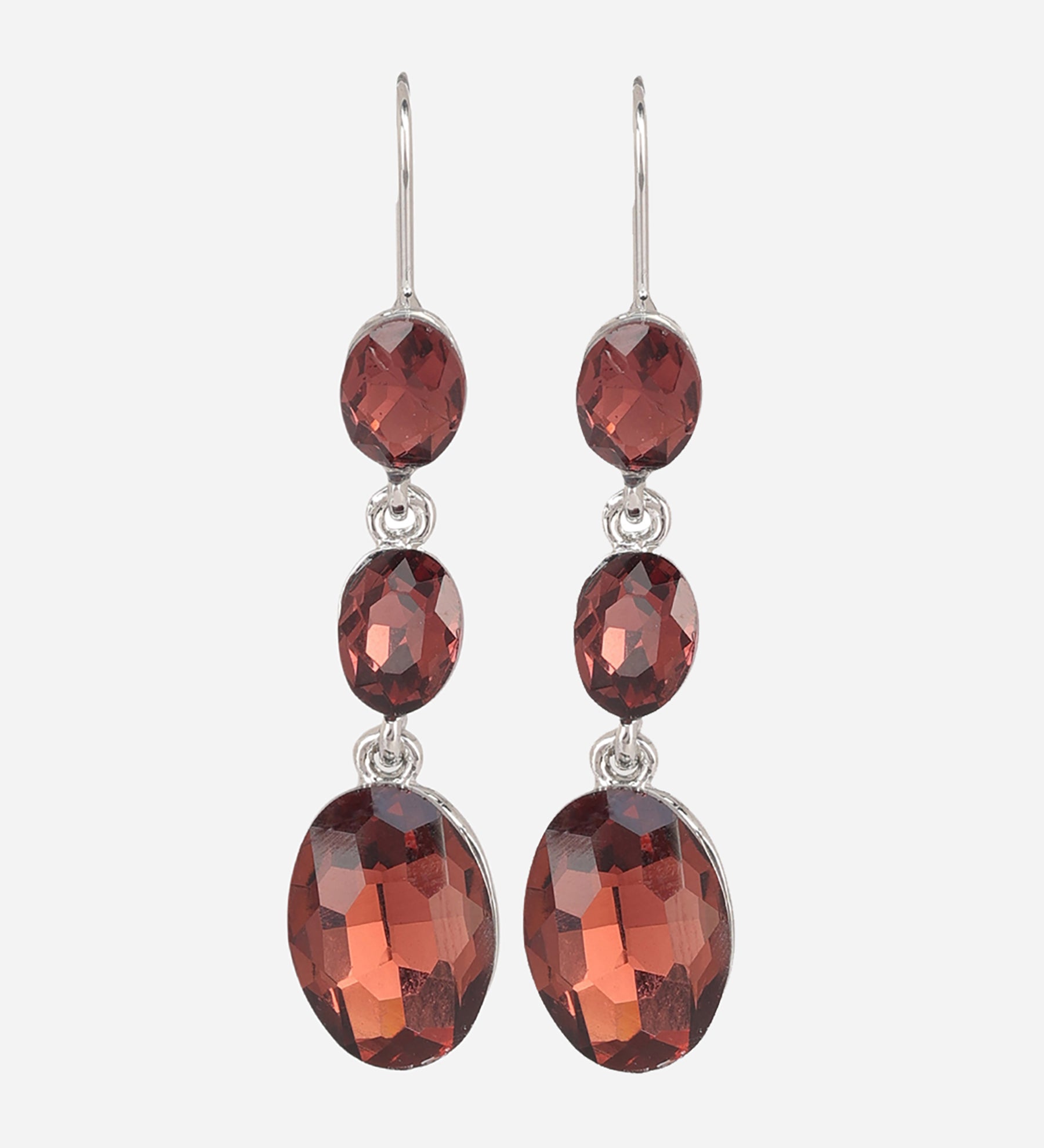 Champagne Cubic Zirconia Drop Earrings