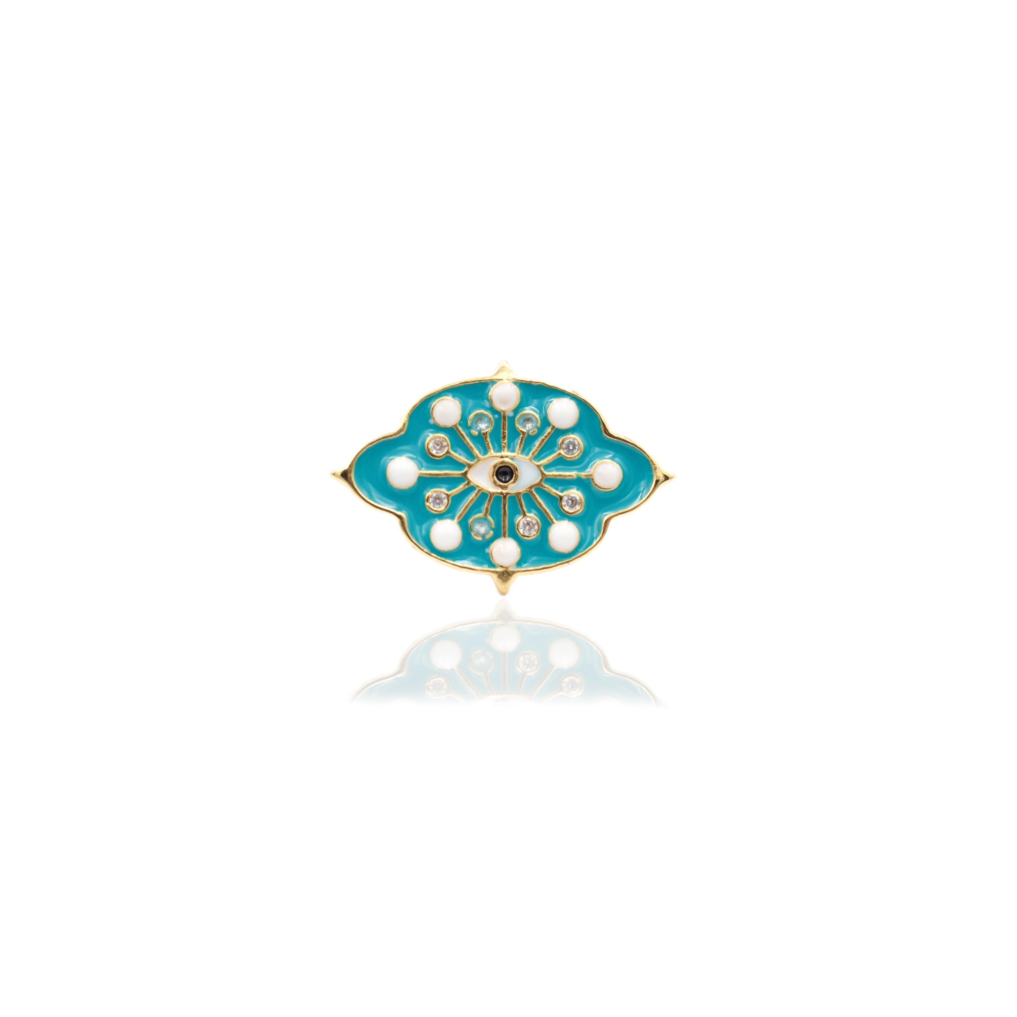 Pop Eye Enamel Rings - Zevar King