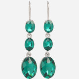 Champagne Cubic Zirconia Drop Earrings