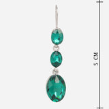 Champagne Cubic Zirconia Drop Earrings