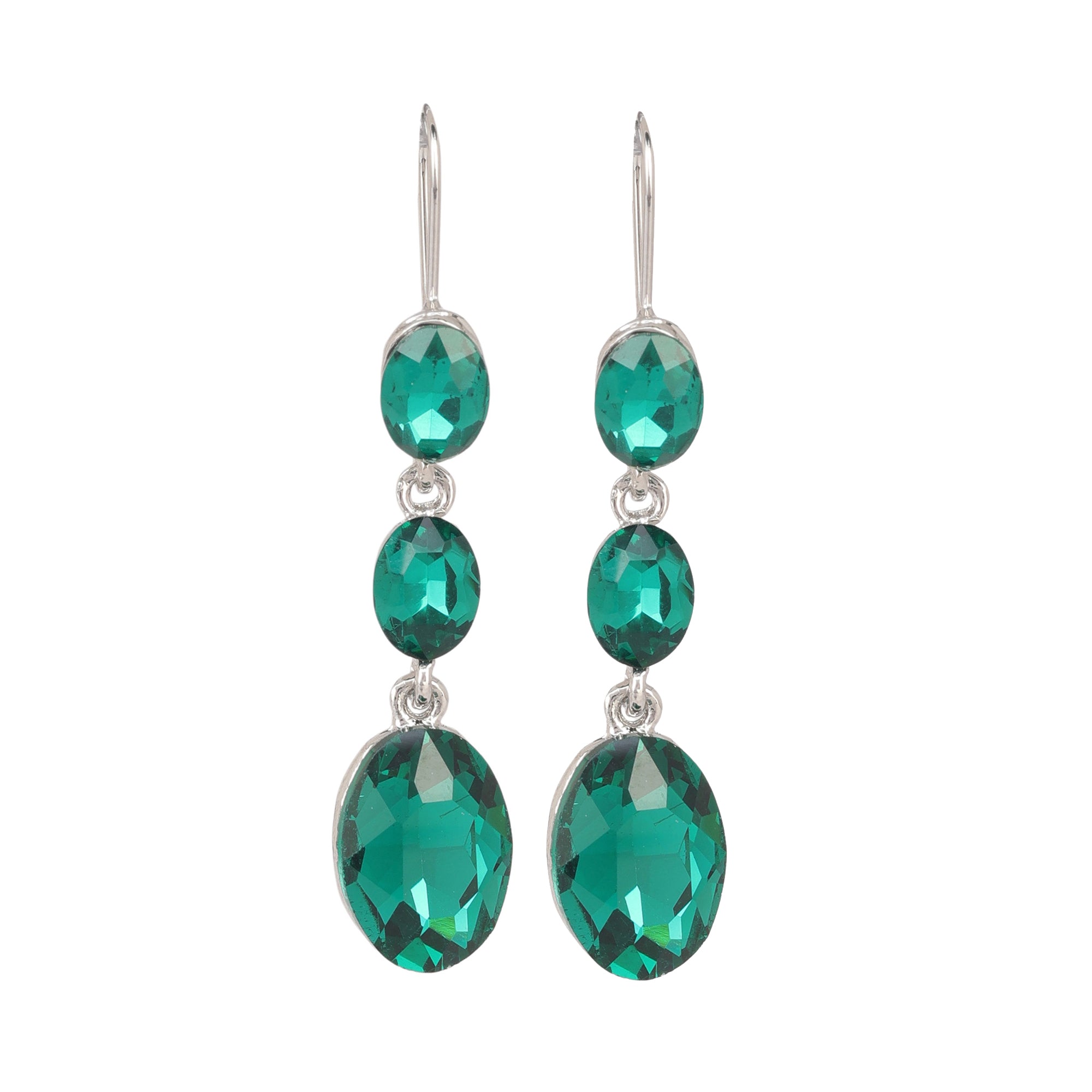 Champagne Cubic Zirconia Drop Earrings