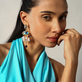 Nazar Flow Gold Plated Antitarnish Earring