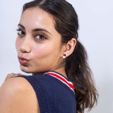 Gold Plated Rabbit And Carrot Stud Earrings