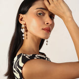 LONG GOLD PLATED ANTITARNISH ROYAL EARRING