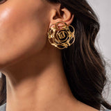 Gold plated Butterfly Earrings