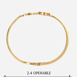 Pearly Gold Bracelet Cuff