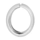 Thick  Hammered  Silver Bracelet Cuff