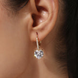 Gold Plated Anti-Tarnish White CZ Stone Earrings