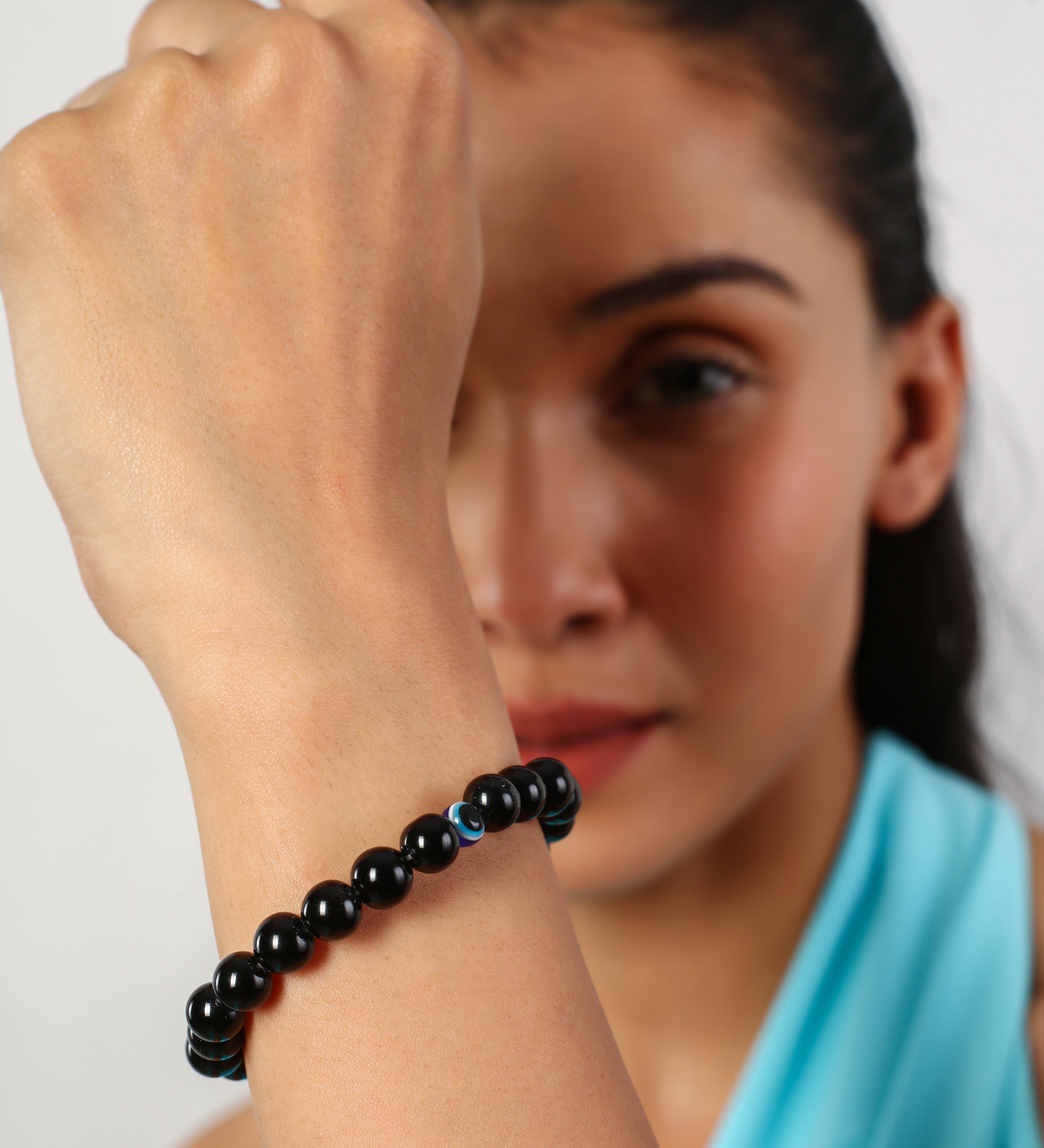 The Onyx & Evil Eye Protection Bracelet
