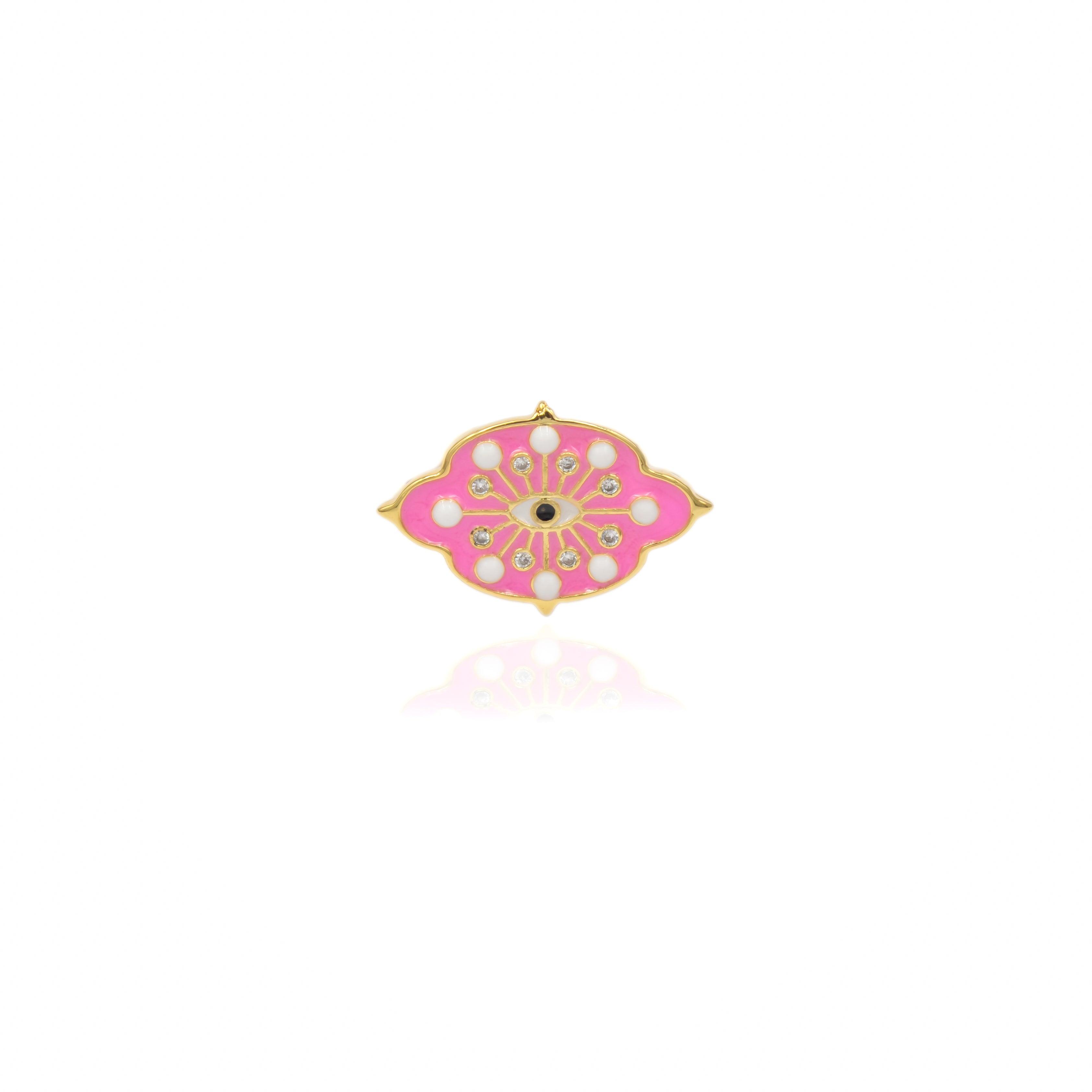 Pop Eye Enamel Rings - Zevar King