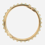 Thorny Light Blue Gold Bracelet