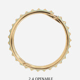 Thorny Light Blue Gold Bracelet