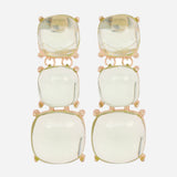 Gold Plated Cubic Zirconia Dangling Earrings