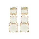 Gold Plated Cubic Zirconia Dangling Earrings