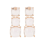 Gold Plated Cubic Zirconia Dangling Earrings