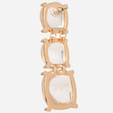 Gold Plated Cubic Zirconia Dangling Earrings