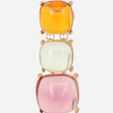Gold Plated Cubic Zirconia Dangling Earrings