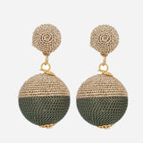 Zari Threader & Chain Work Earrings