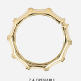 White Thick Gold Plated Bangle