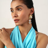 GOLD PLATED ANTITARNISH QUEEN EARRING