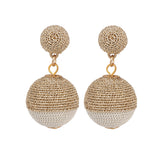 Zari Threader & Chain Work Earrings