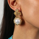 RICHY GOLD PLATED ANTITARNISH EARRING