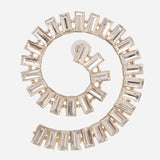 Cubic Zirconia Big Hoop Earrings
