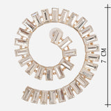 Cubic Zirconia Big Hoop Earrings
