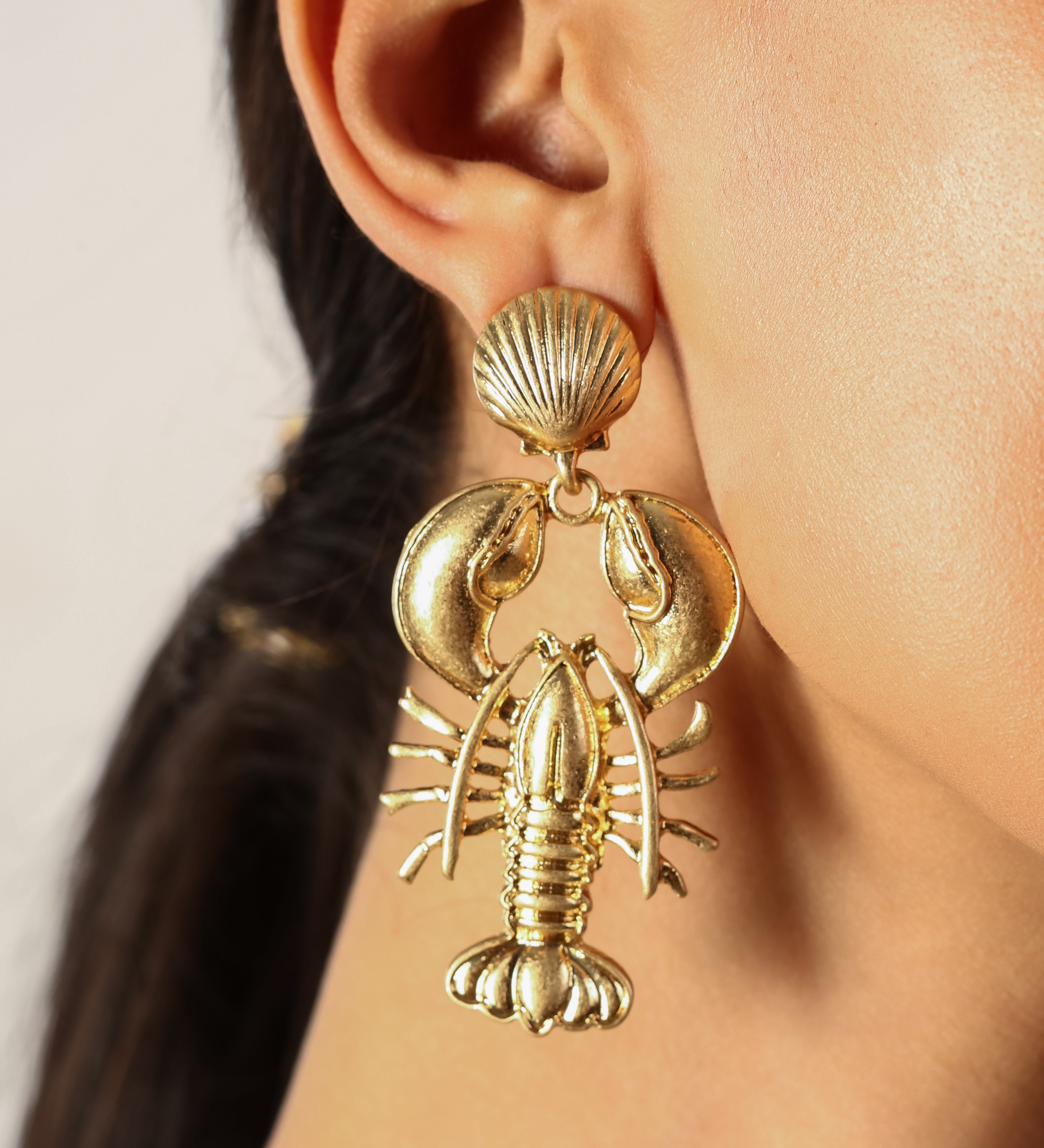 Lobster Gold Plated Antitarnish Earring