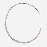 Hammered  Finished Silver Plated Bracelet