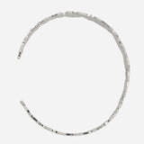 Hammered  Finished Silver Plated Bracelet