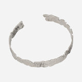 Hammered  Finished Silver Plated Bracelet