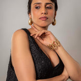 Twine Matte Gold plated Bangle Cuff