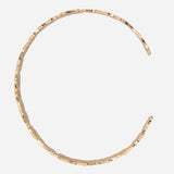 Hammered  Finished Gold Plated Bracelet