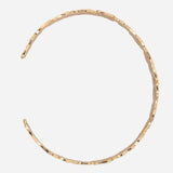 Hammered  Finished Gold Plated Bracelet