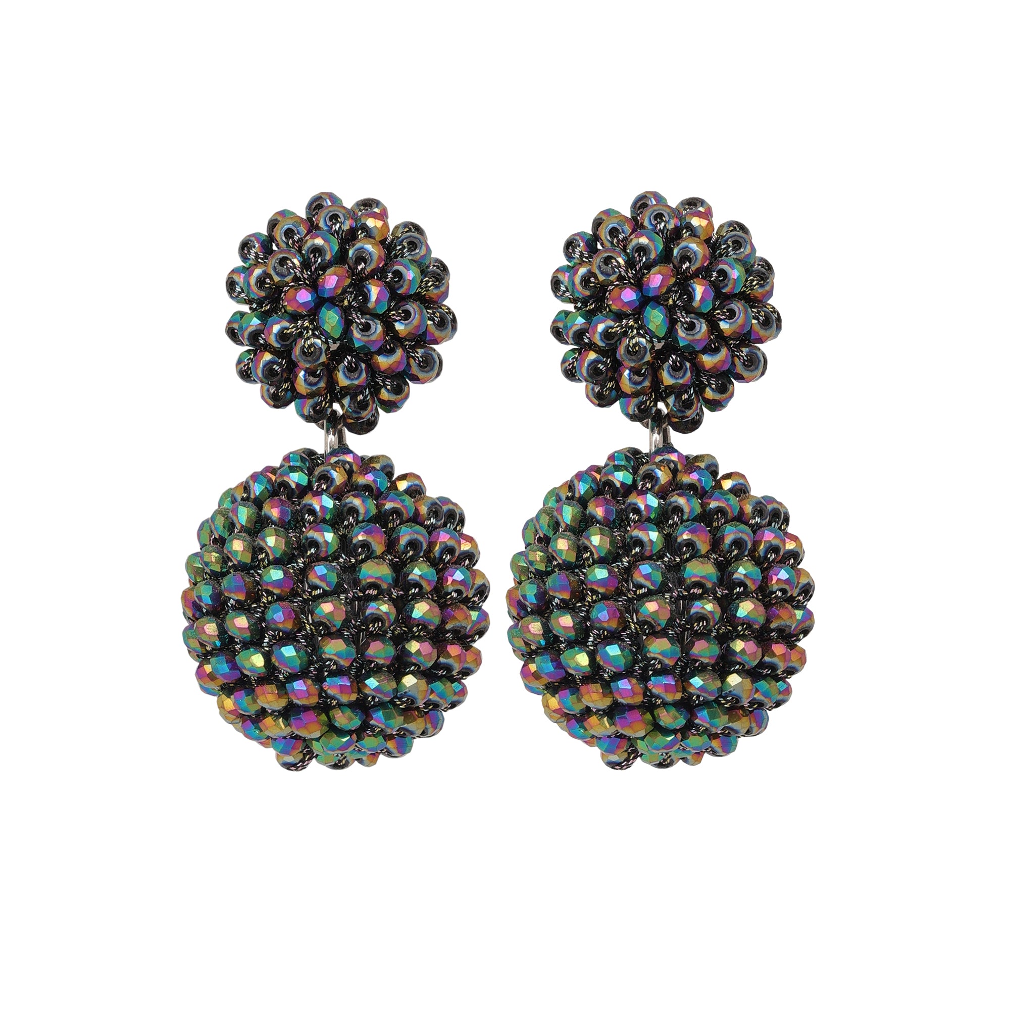 Fancy Glass Stone Hanging Earrings