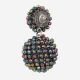 Fancy Glass Stone Hanging Earrings
