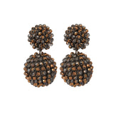 Fancy Glass Stone Hanging Earrings
