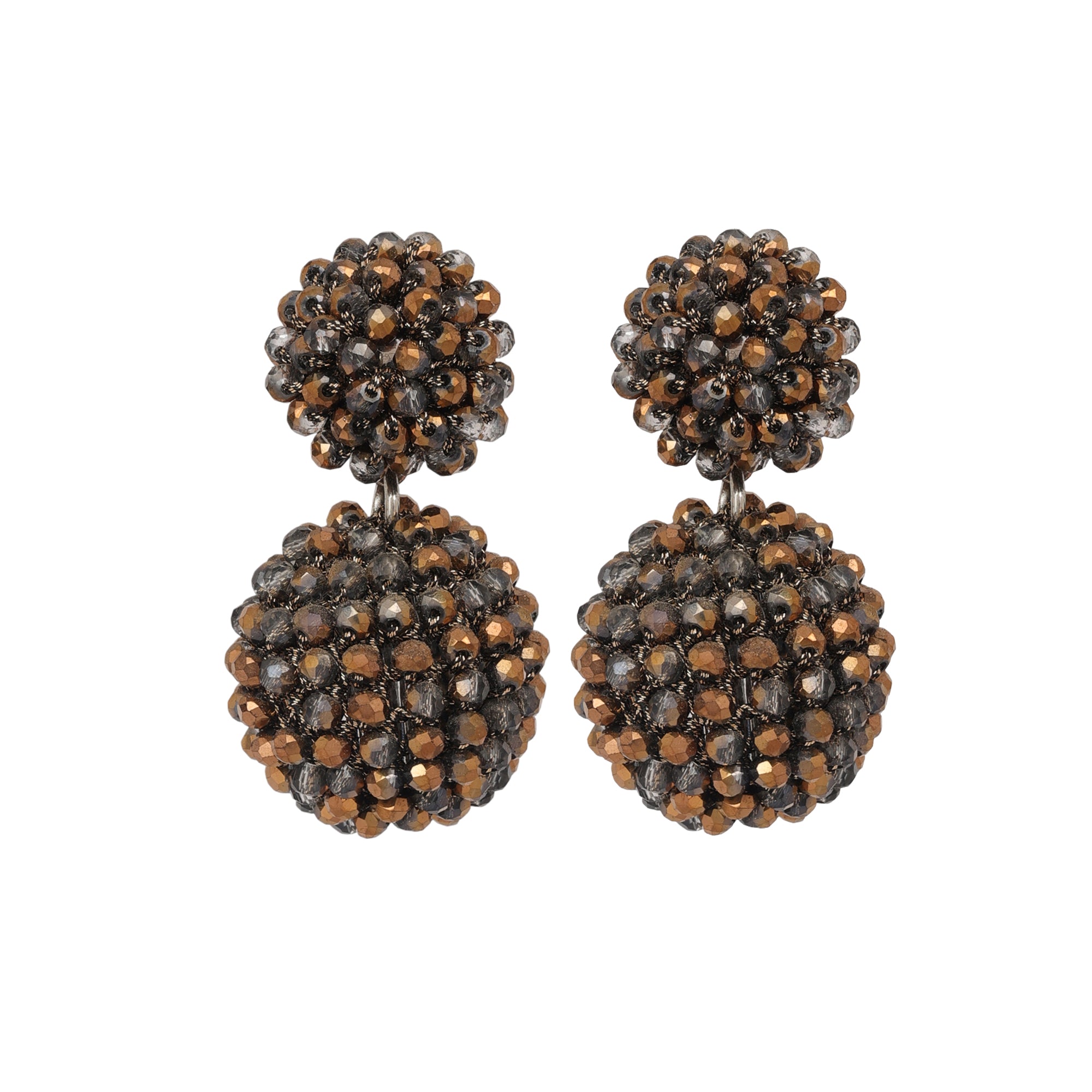 Fancy Glass Stone Hanging Earrings