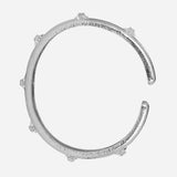 Silver Floral Bracelet Cuff