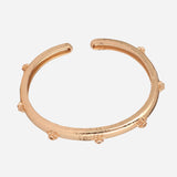 Rose Gold Plated Floral Bracelet Cuff