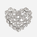 Silver Plated Big Heart Earrings