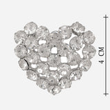Silver Plated Big Heart Earrings