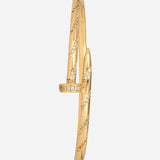 Gold Cartier Nail Bracelet